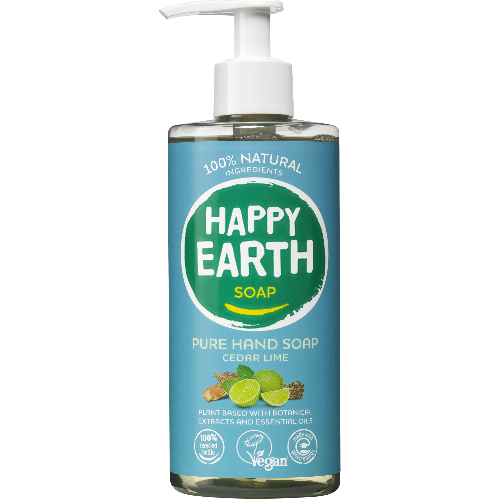 Happy Earth 100% Natuurlijke Cedar Lime Handzeep 300 ML