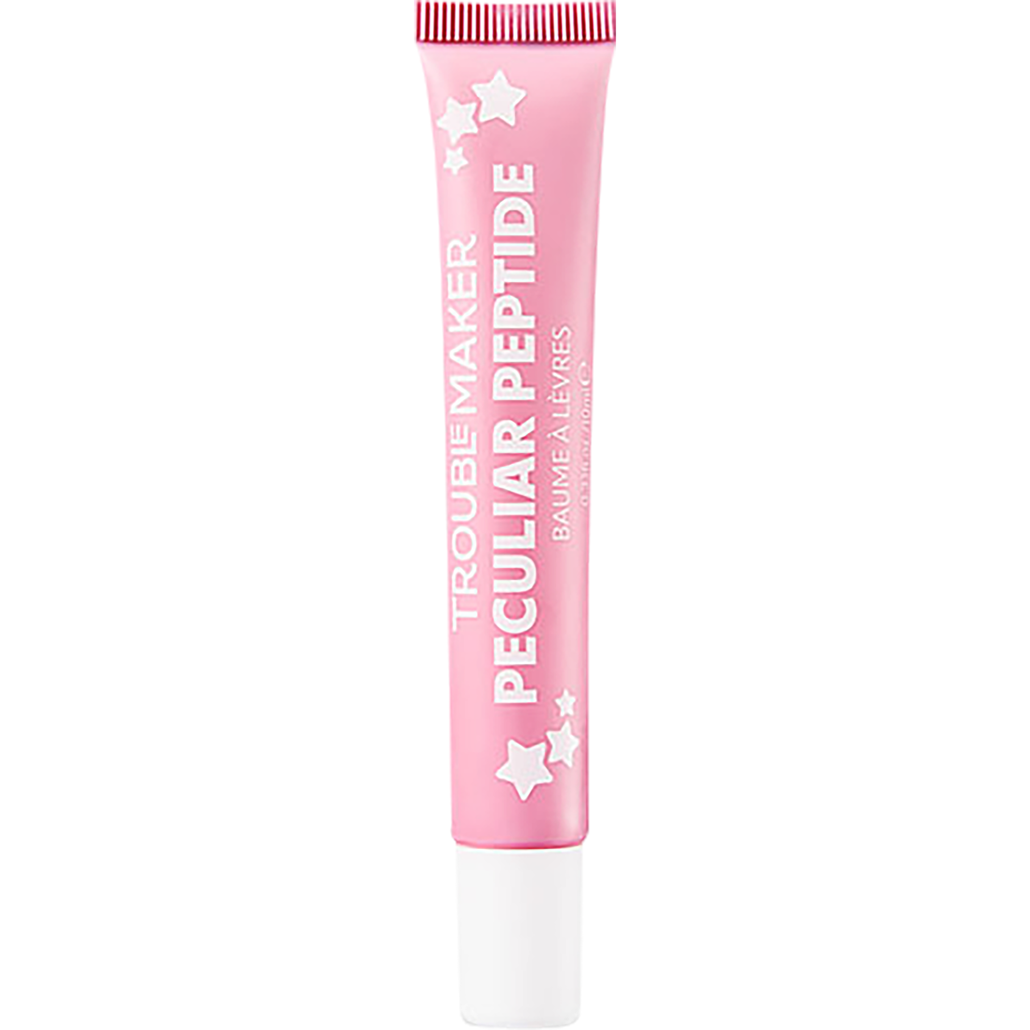 Trouble Maker Peculiar Peptide Shimmer Lip Balm Birthday Cake Pink