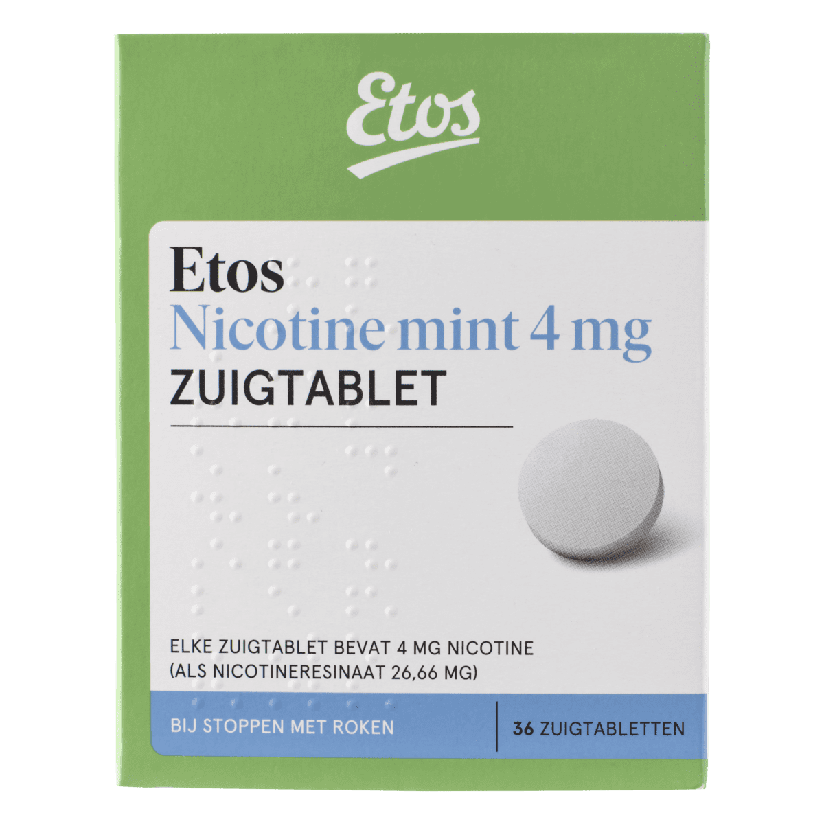 Etos Nicotine Mint 4 MG Zuigtabletten 36 stuks