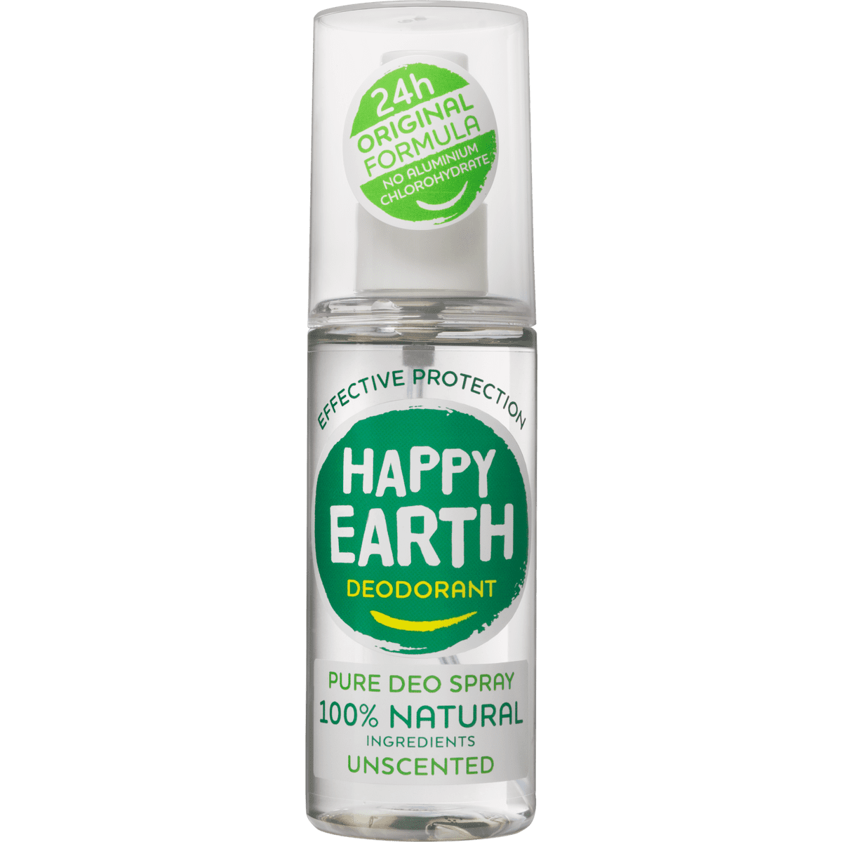 Happy Earth 100% Natuurlijke Unscented Deodorant Spray 100 ML