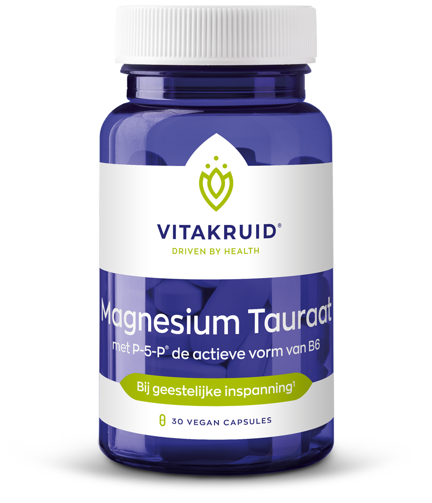 Vitakruid Magnesium Tauraat P5 Vegan Capsules 30 stuks