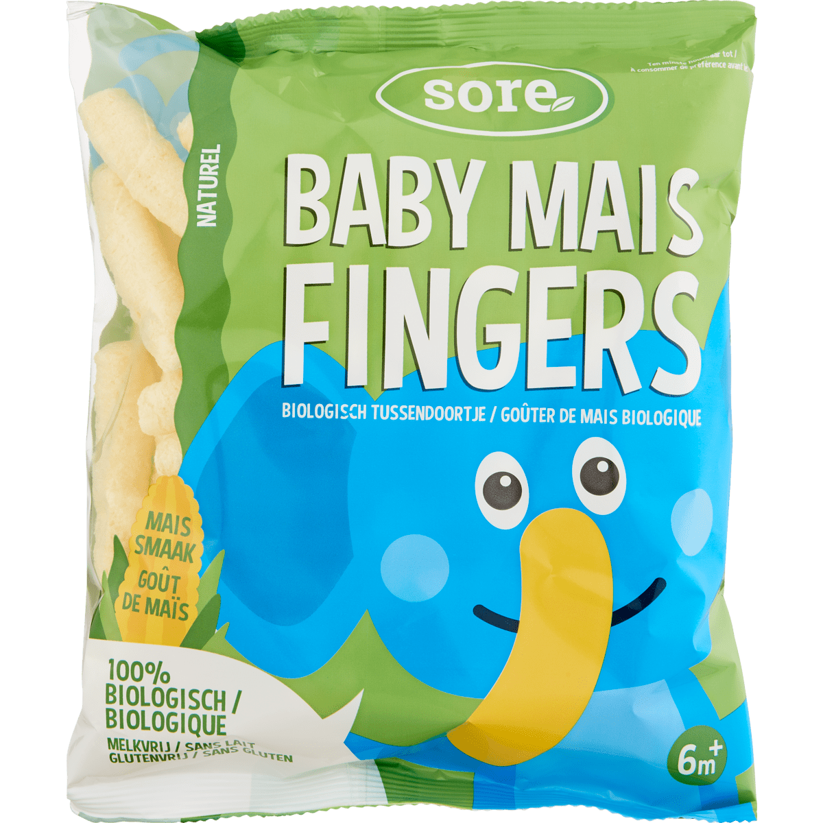 Sore Baby Bio Maisfingers Naturel 35 gram