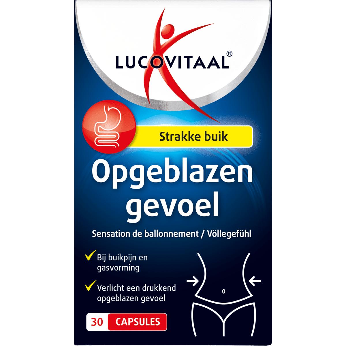Lucovitaal Opgeblazen Gevoel Capsules 30 stuks