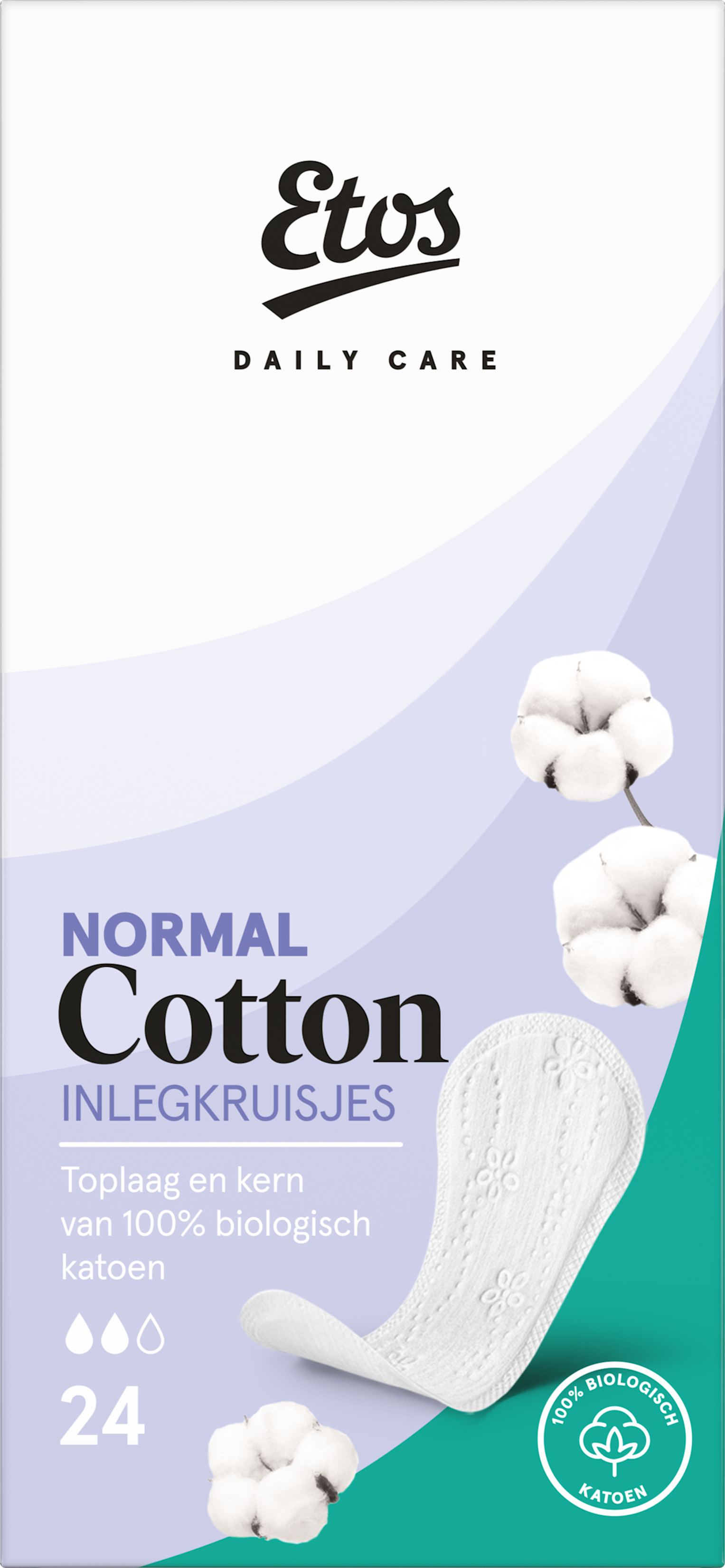 Etos Normal 100% Katoen Inlegkruisjes 24 stuks