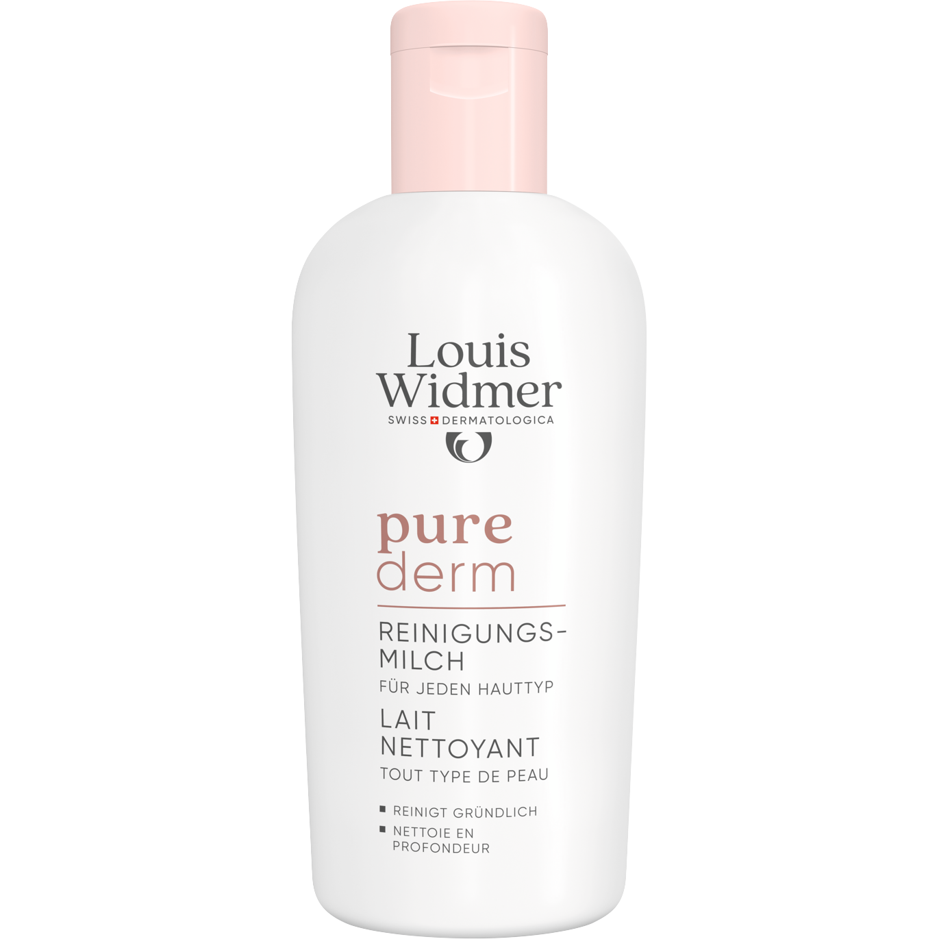 Louis Widmer Purederm Reinigingsmelk Licht Geparfumeerd 200 ML