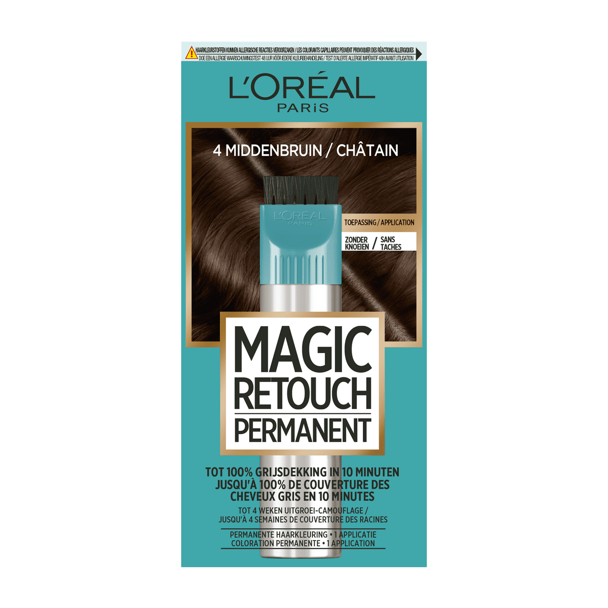 L'Oréal Paris Magic Retouch Permanente Haarverf 4 Middenbruin