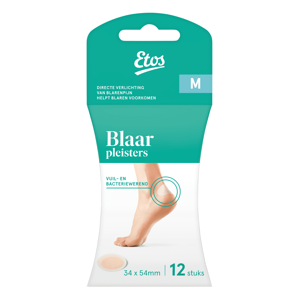 Etos Blaarpleister Medium 12 stuks