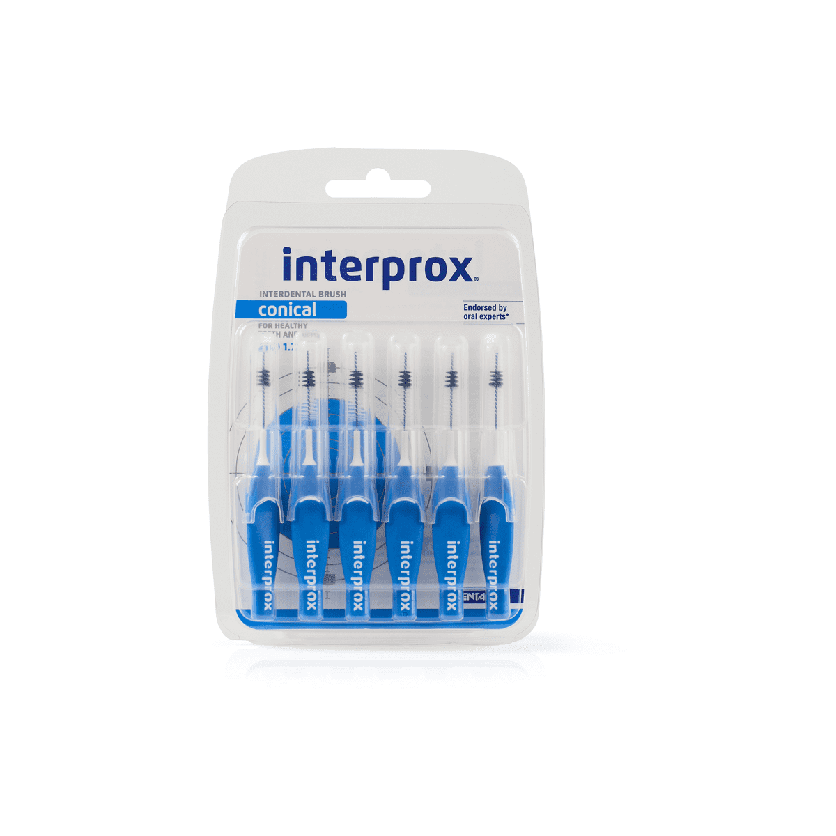 Interprox Conical Ragers Blauw PHD 1.7 mm 6 stuks