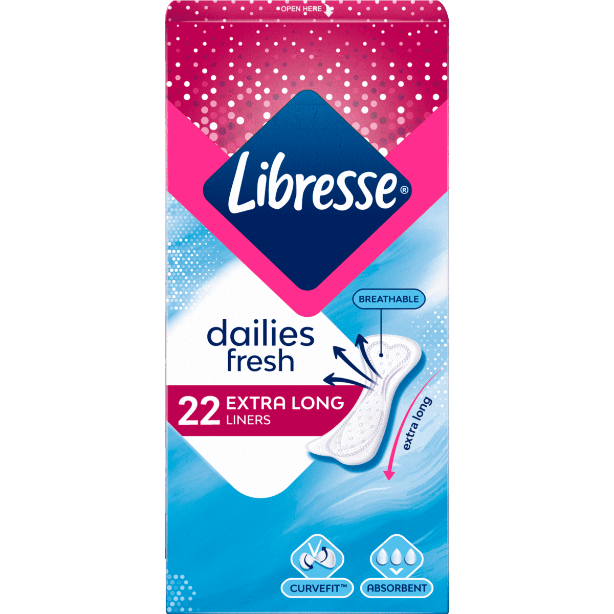 Libresse Inlegkruisjes Daily Fresh 50 stuks