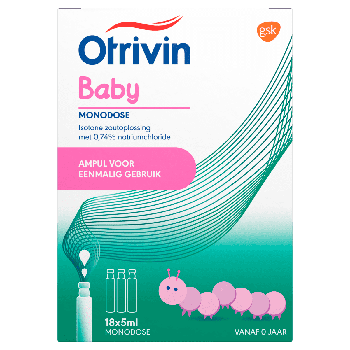 Otrivin Baby Monodose Steriele Zoutoplossing Vanaf 0 Jaar 18 Ml Etos