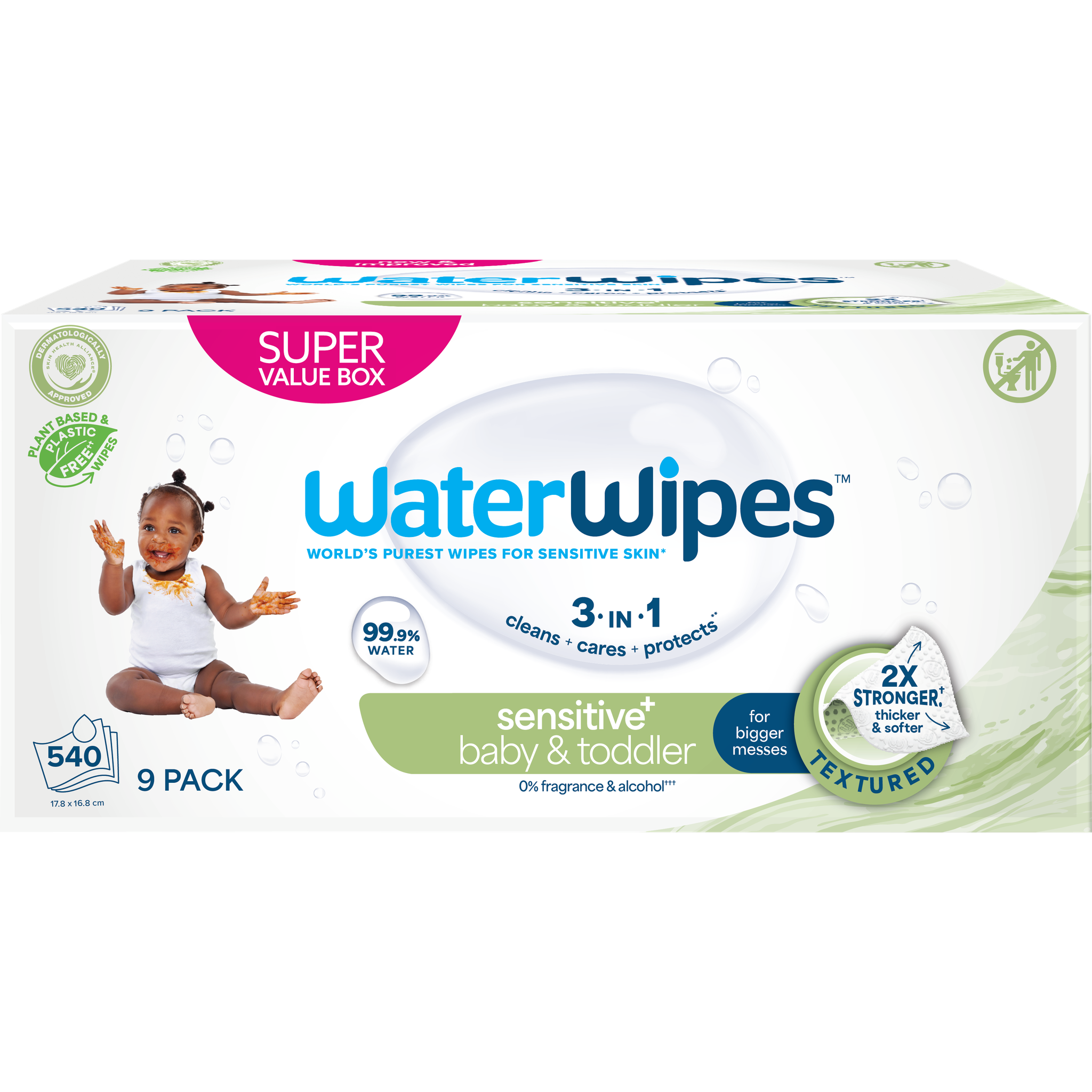 WaterWipes Snoetendoekjes 9x60 stuks