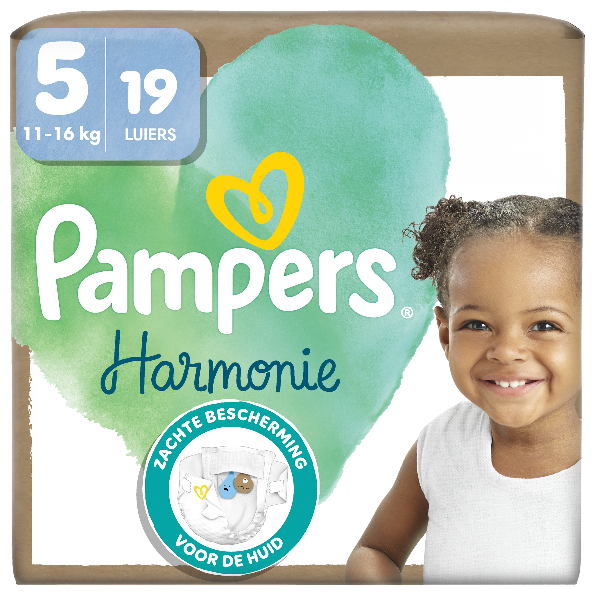 Pampers Harmonie Luiers Maat 5 11-16 kg 19 stuks