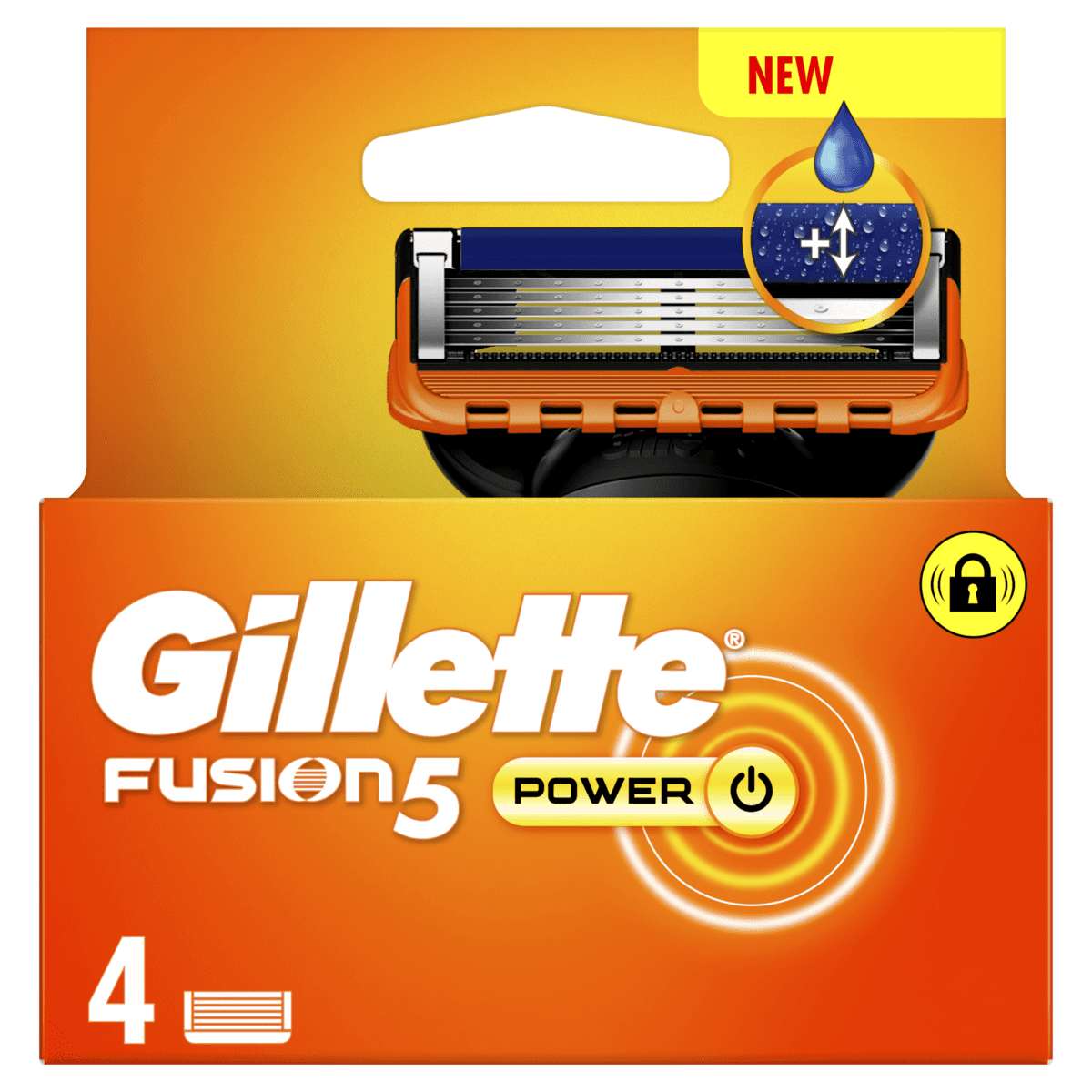 Gillette Fusion5 Power Navulmesjes 4 stuks