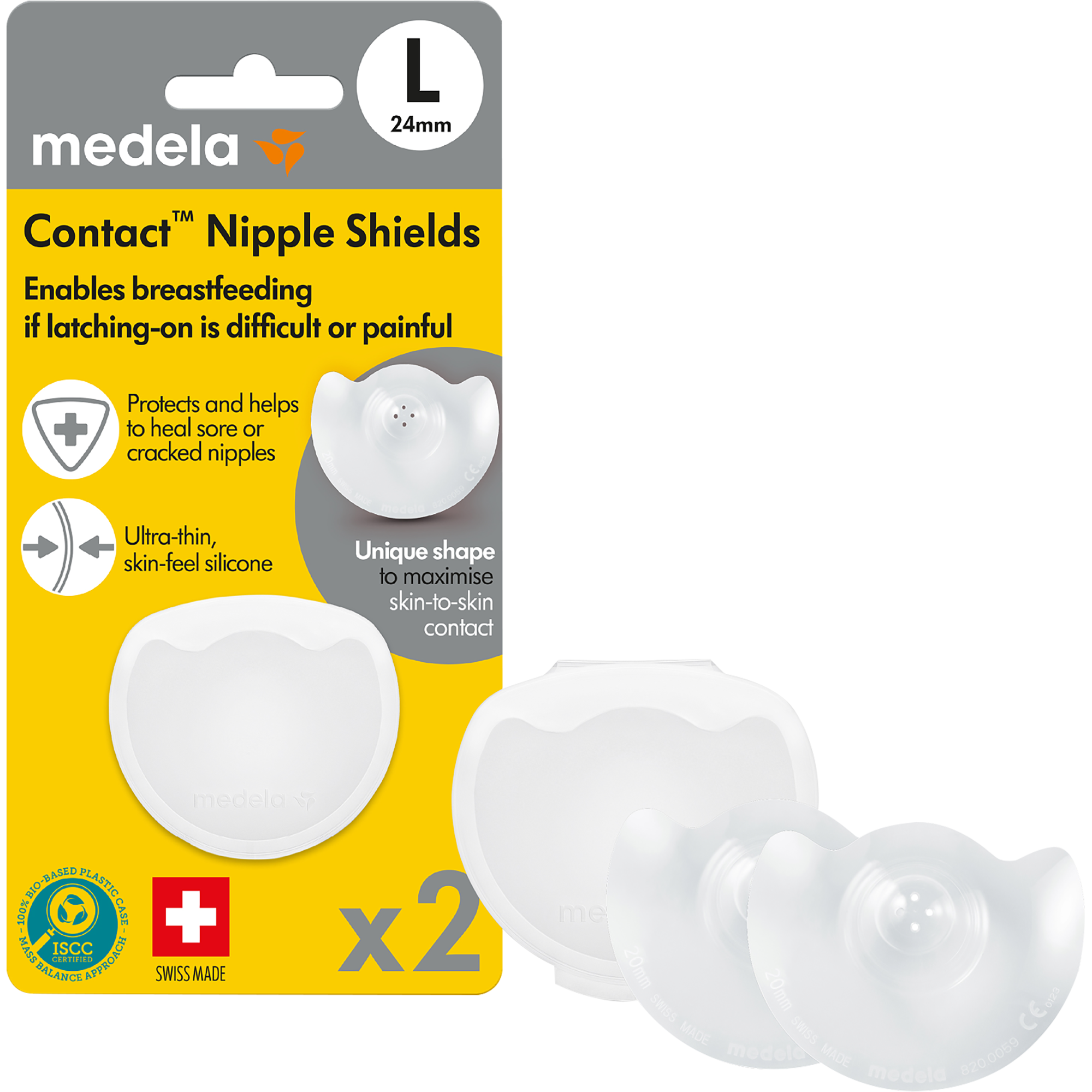 Medela Contact Tepelhoedjes Maat L 2 stuks