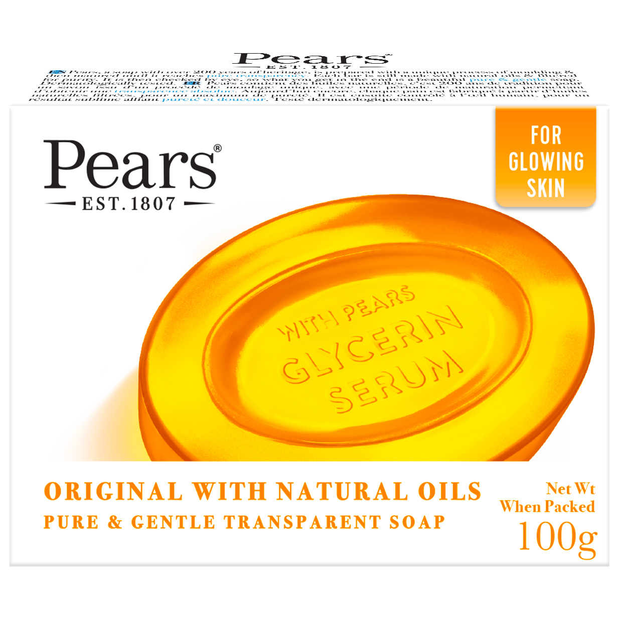 Pears Natural Oil Bar 100 gram