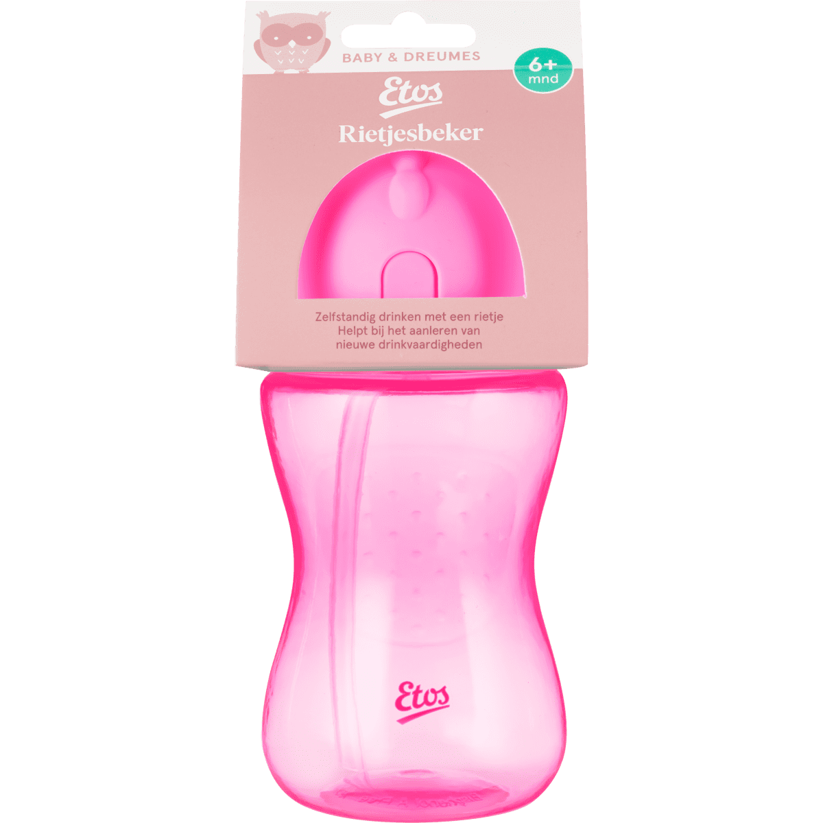 Etos Rietjesbeker Roze 300 ML