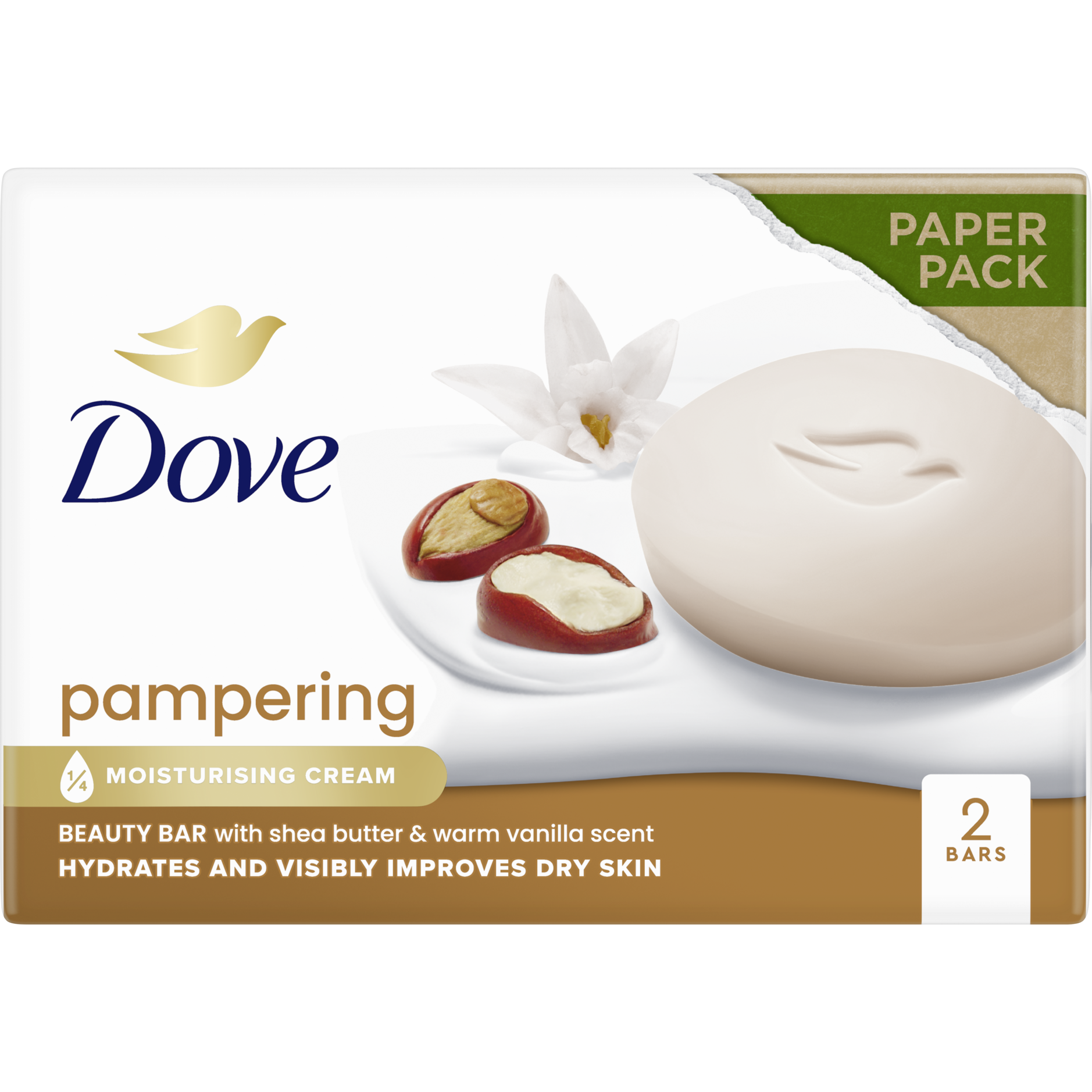Dove Pampering Shea Butter & Vanilla Beauty Blokzeep 2x90 gram 2