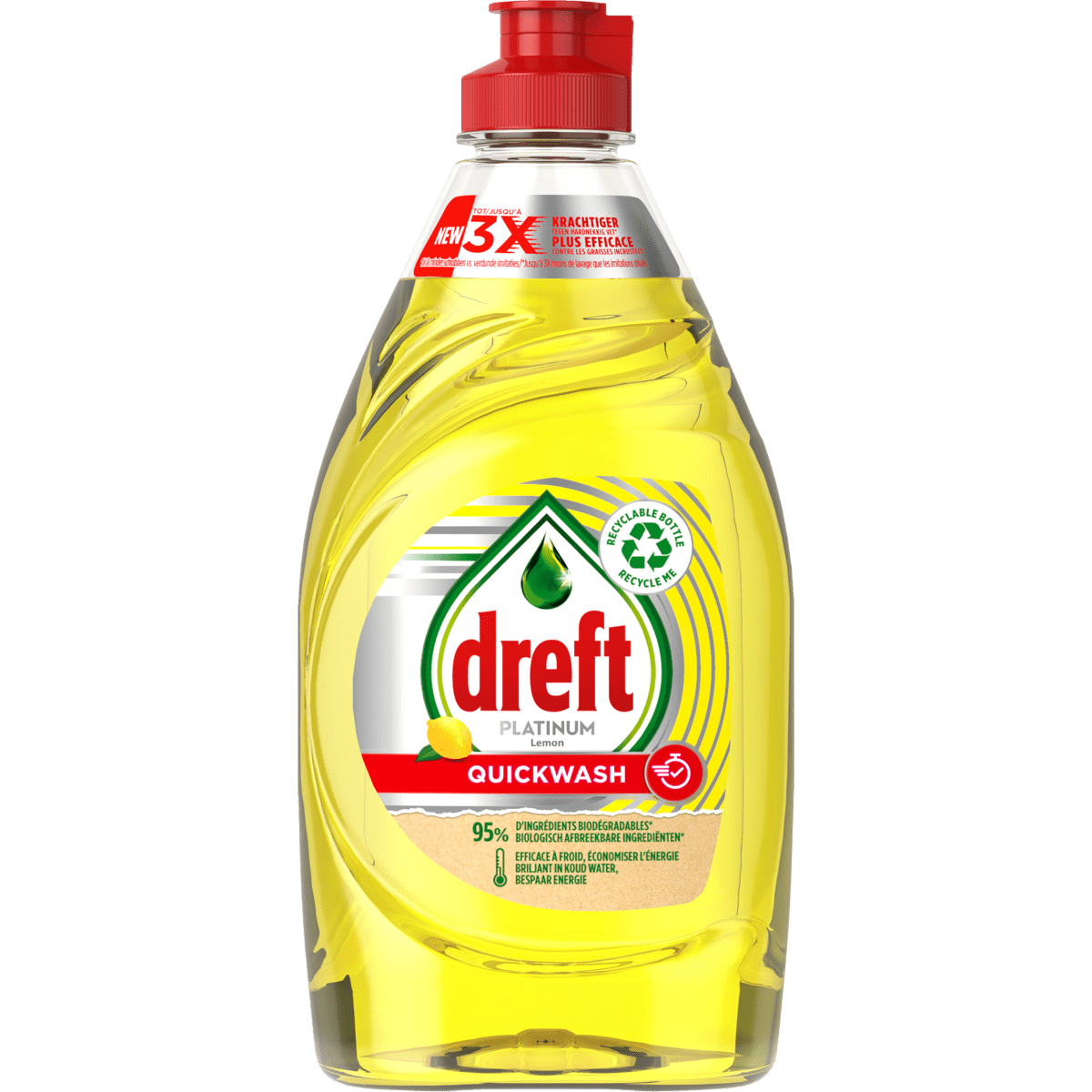 Dreft Afwasmiddel Platinum Quick Wash Lemon 350ml