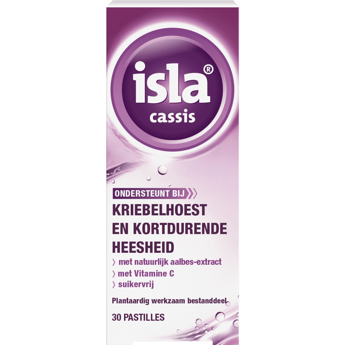 isla cassis Pastilles Vitamine C Suikervrij Pastilles 30 stuks