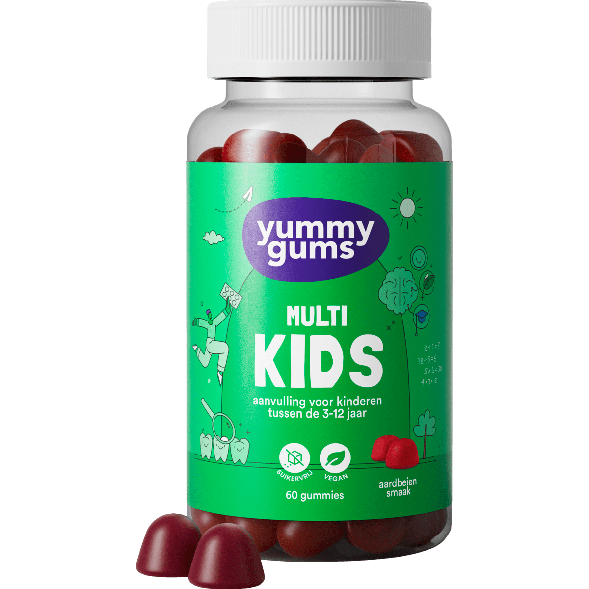 Yummygums Kids Suikervrij 60 stuks