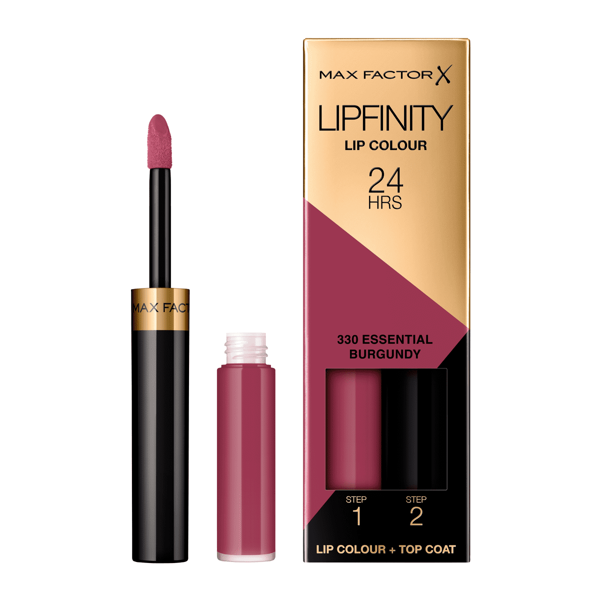 Max Factor Lipfinity Lip Colour 2-Step Long Lasting Lipstick 330 Burgundy