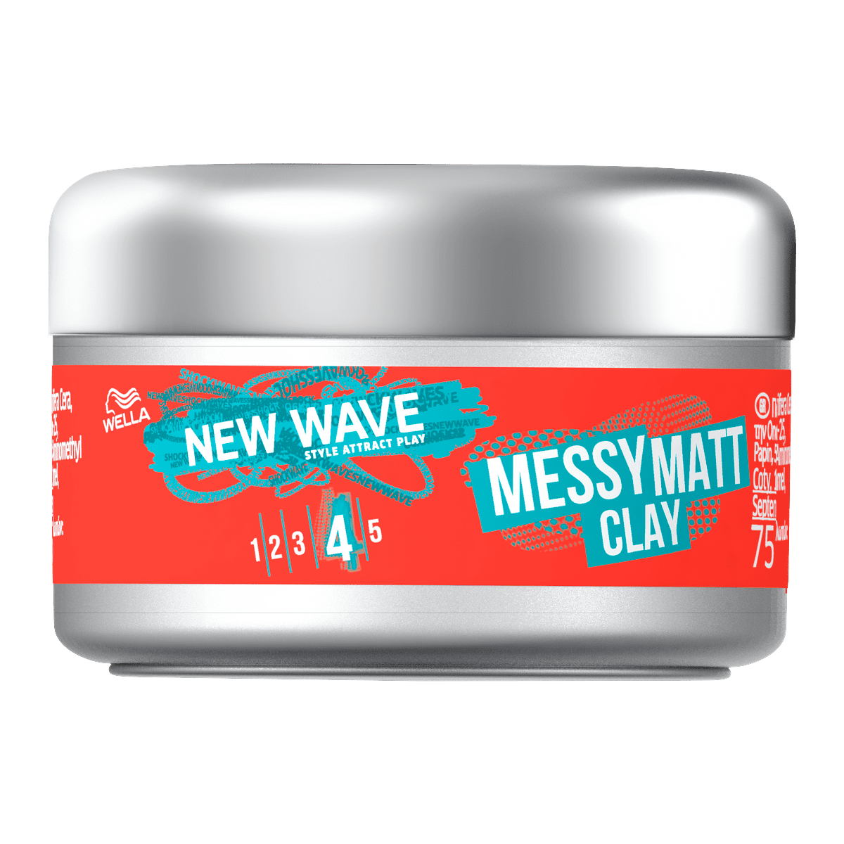 Wella New Wave Messy Matt Clay Haarclay 75 ML