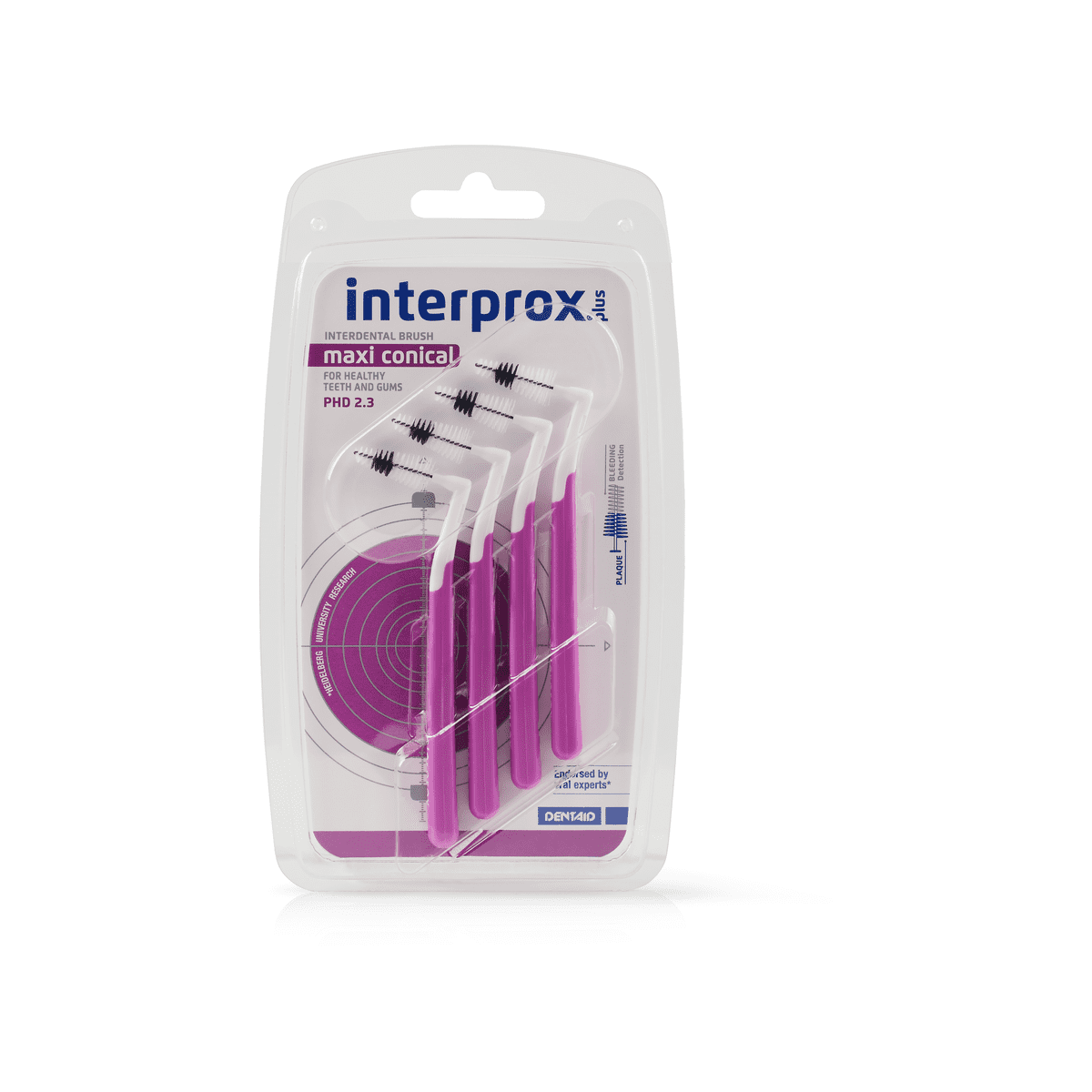 Interprox Plus Maxi Conical Ragers Paars PHD 2.3 mm 4 stuks