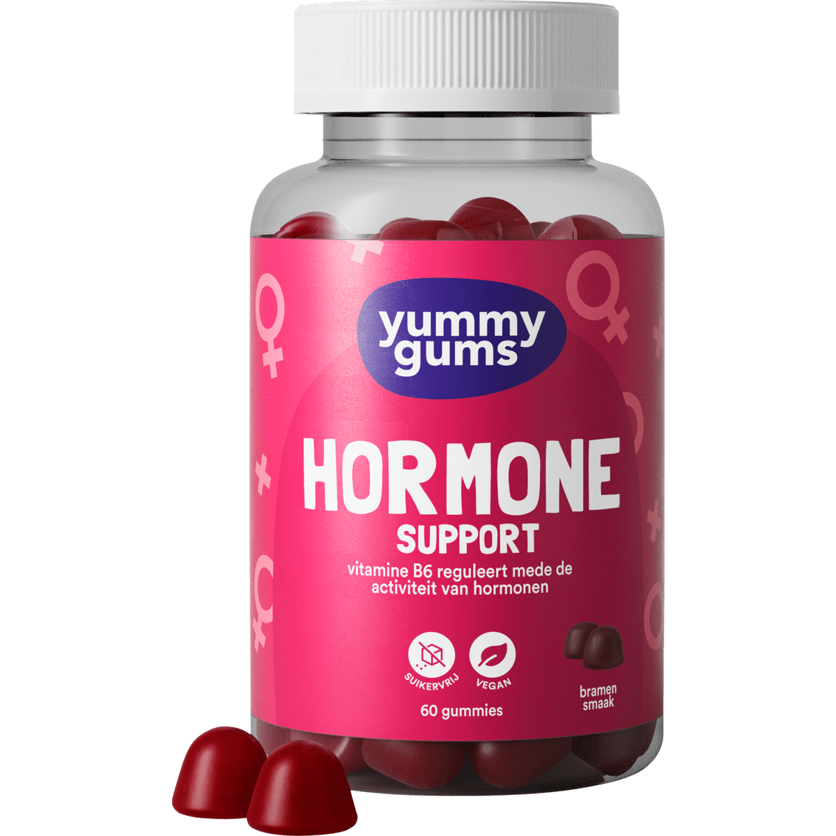 Yummygums Hormone Support Suikervrij Gummies 60 stuks