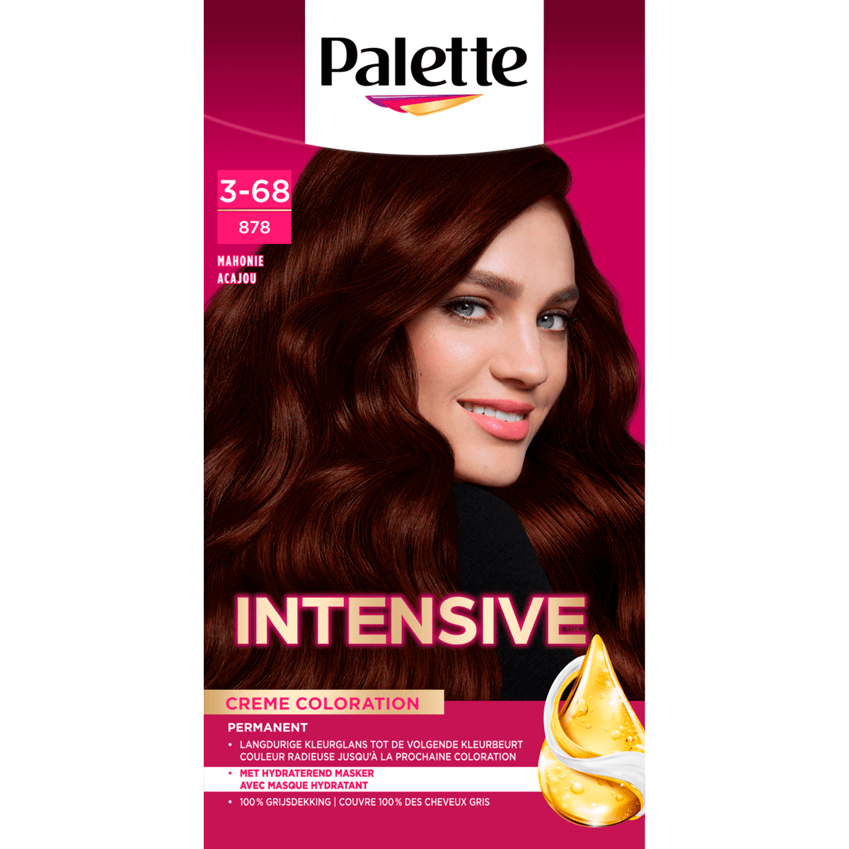 Poly Palette Intensive Crème Coloration Haarverf 878 Mahonie