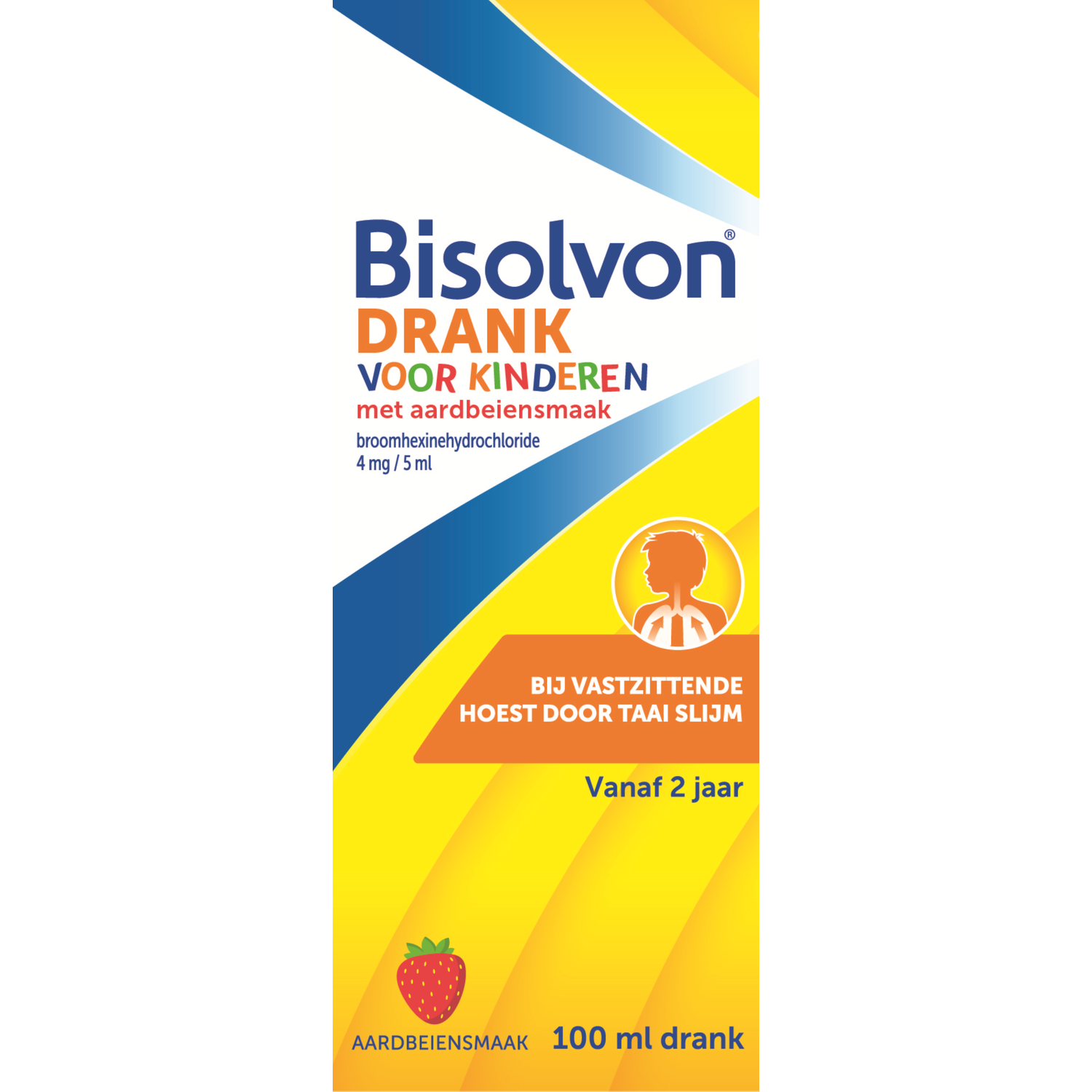 Bisolvon Hoestdrank Voor Kinderen Aardbeiensmaak 4 Mg/5 M