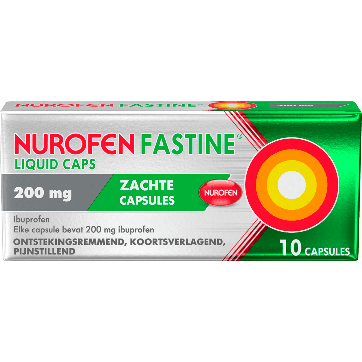 Nurofen Fastine Liquid Capsules 200 MG 10 stuks