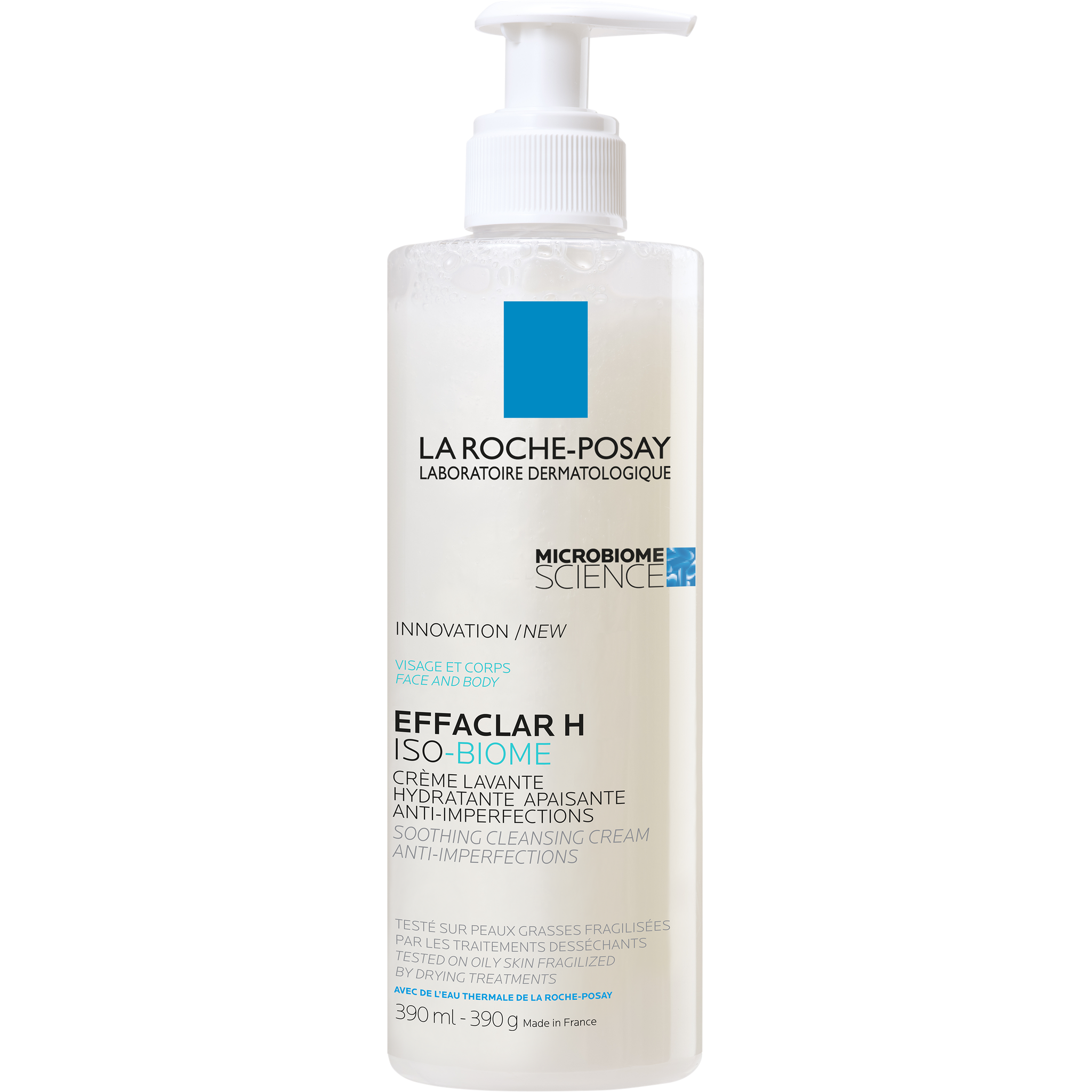 La Roche-Posay Effaclar H Iso-biome Hydraterende Reinigingscrème 390 ML