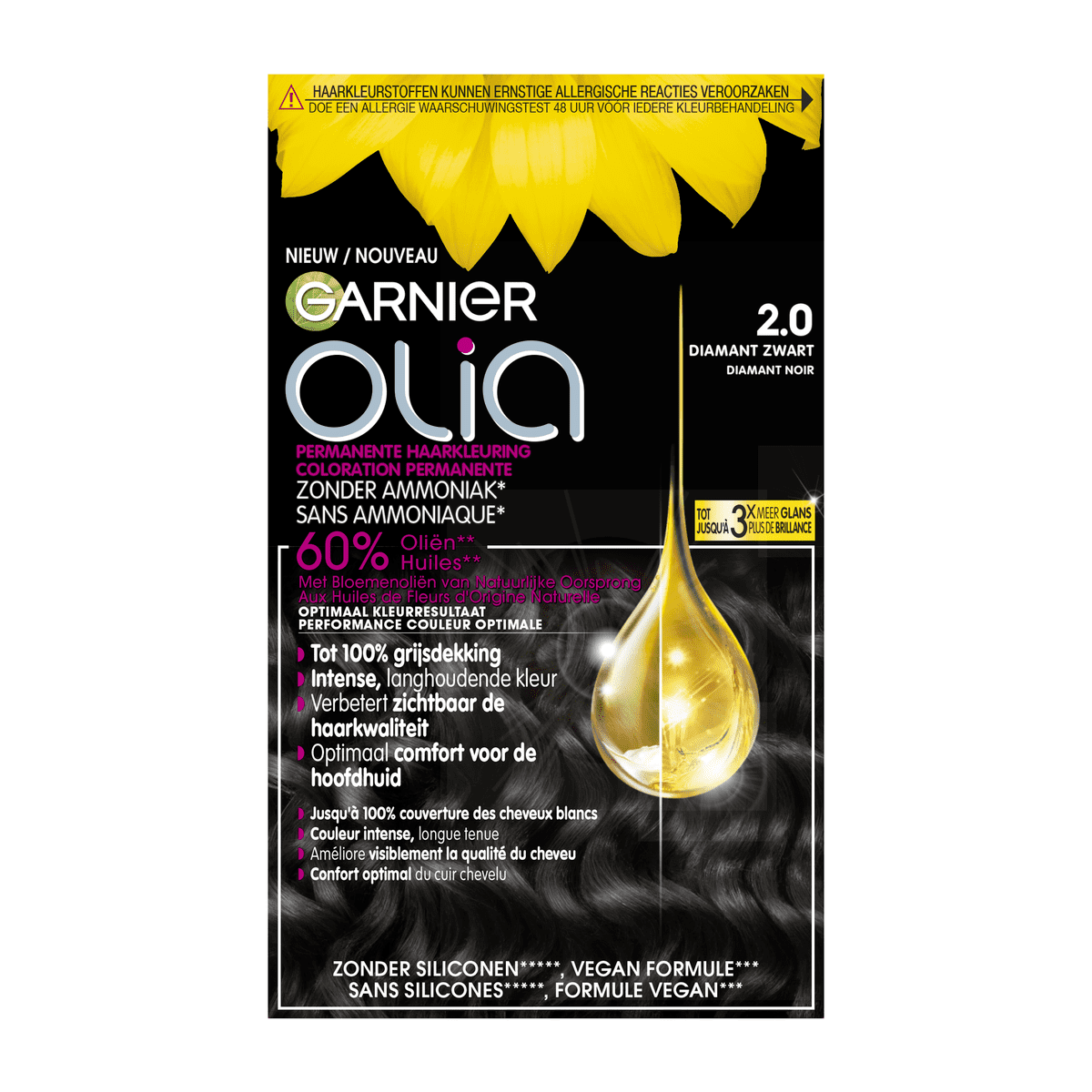 Garnier Olia Permamente Haarverf 2.0 Black Diamond