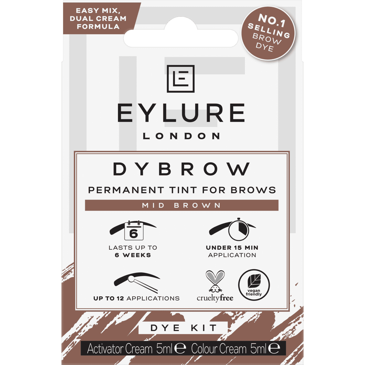 Eylure Dybrow Dye Kit Medium Bruin