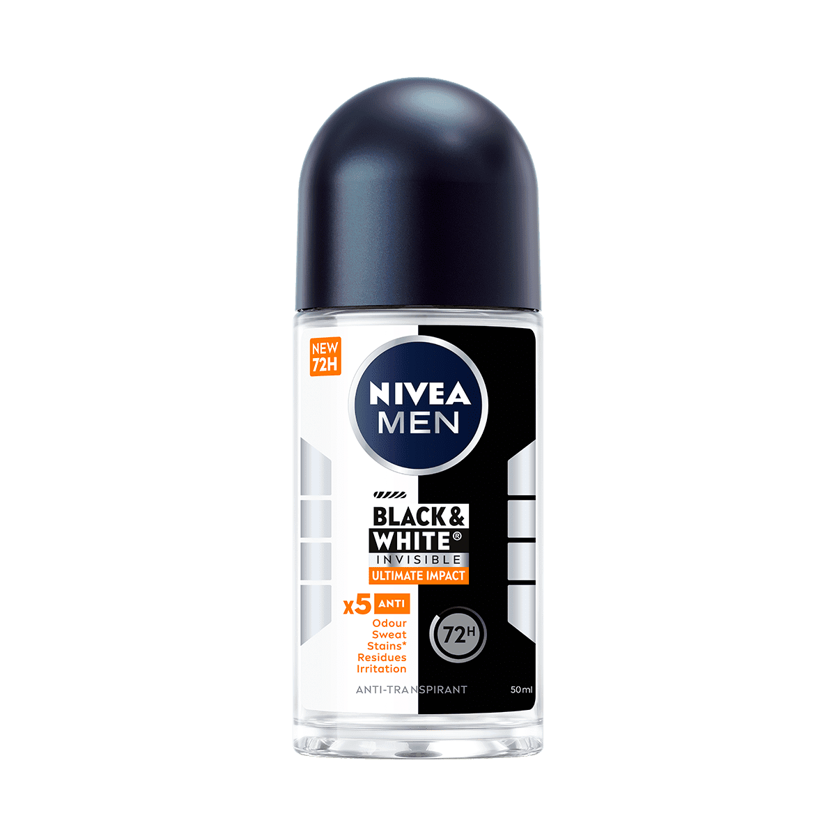 NIVEA MEN Black & White Ultimate Impact Deodorant Roller 50 ML