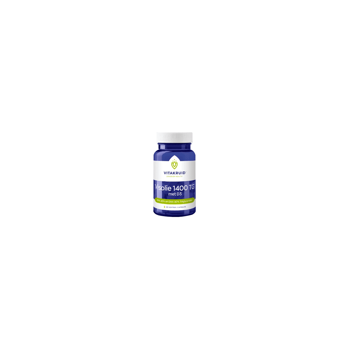 Vitakruid Visolie 1400 TG met D3 Softgel Capsules 30 stuks