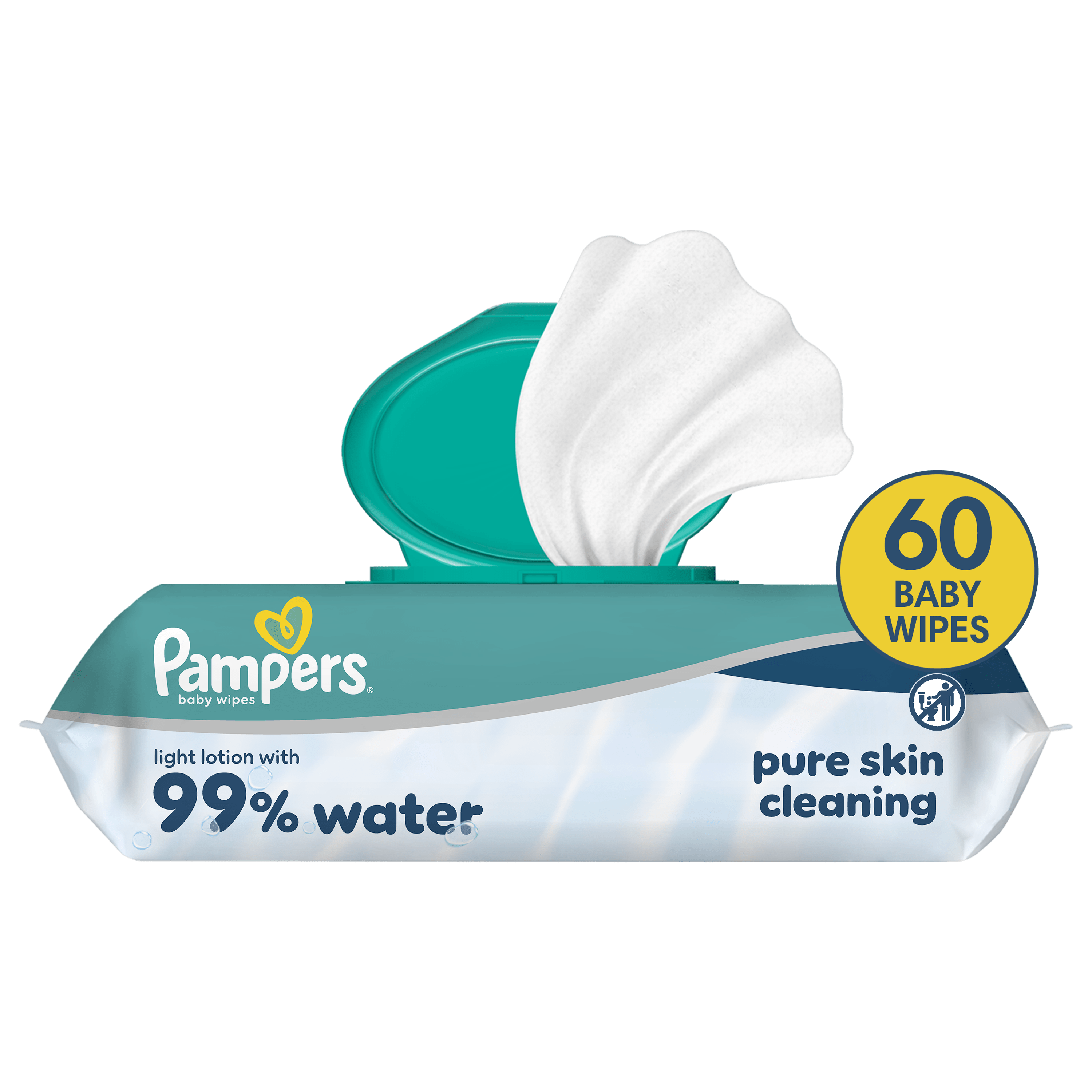 Pampers 99% Water Billendoekjes 60 stuks