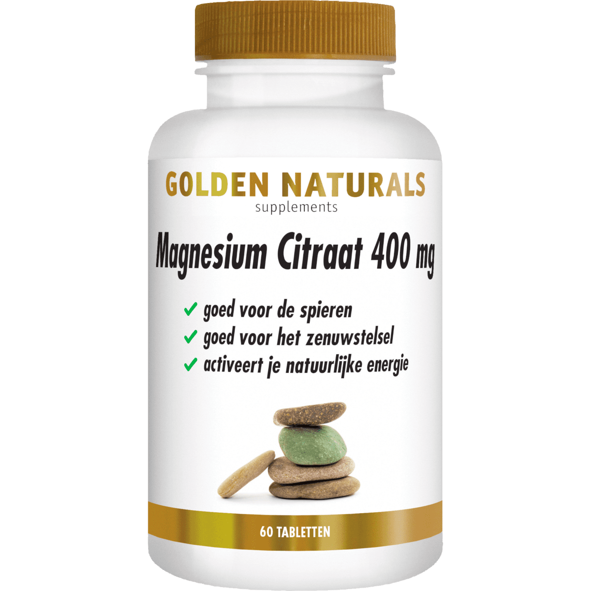 Golden Naturals Magnesium Citraat 400 MG Tabletten 60 stuks