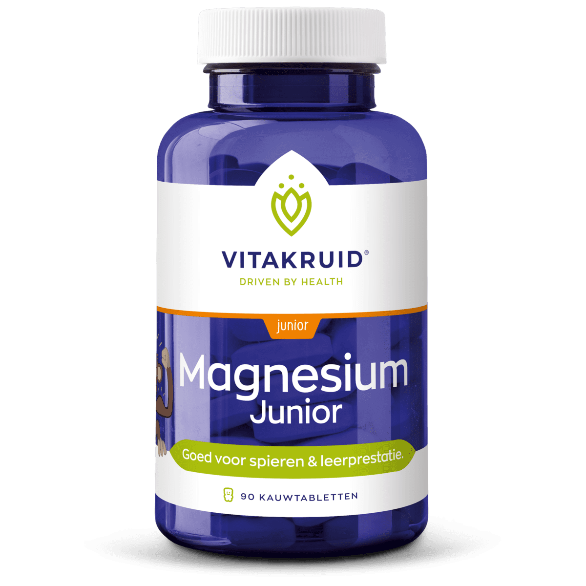 Vitakruid Magnesium Junior Kauwtabletten 90 stuks