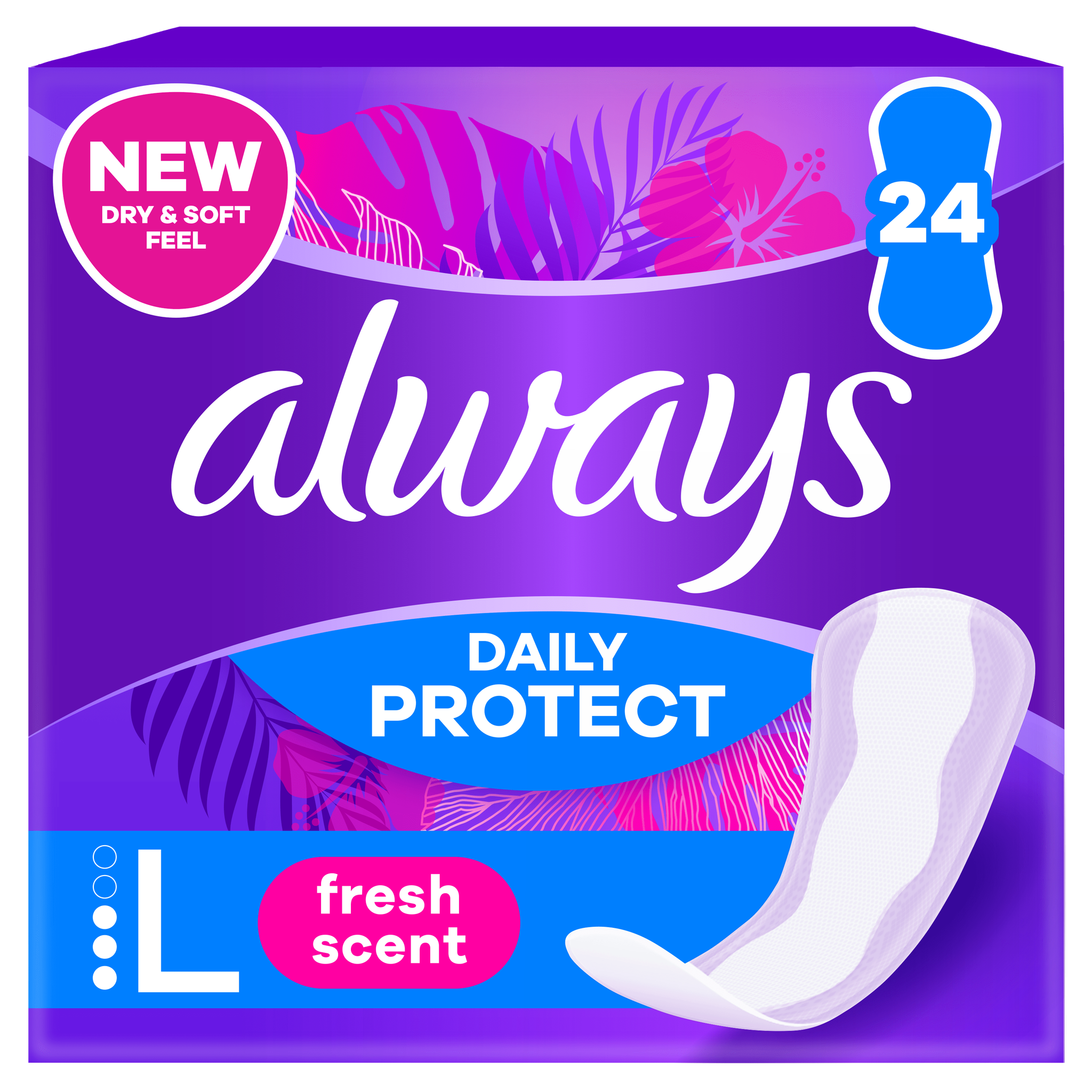 Always Inlegkruisjes Daily Protect Fresh Scent Long 24 stuks