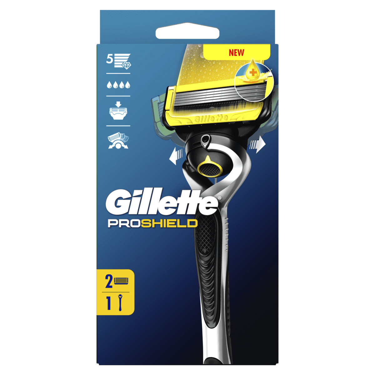 Gillette ProShield Scheersysteem Met 2 Navulmesjes