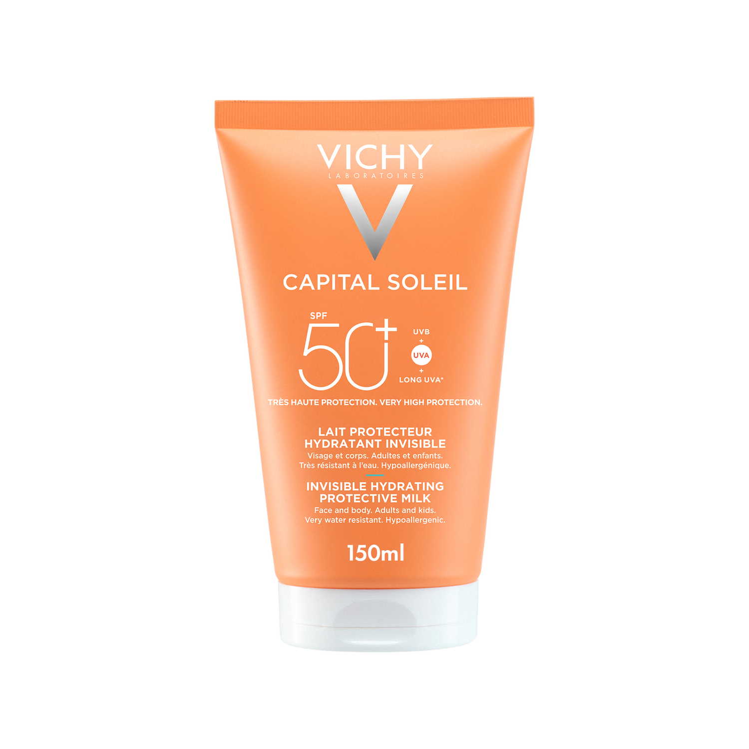 Vichy Capital Soleil Onzichtbare Hydraterende Beschermende Melk SPF50+ 150 ML