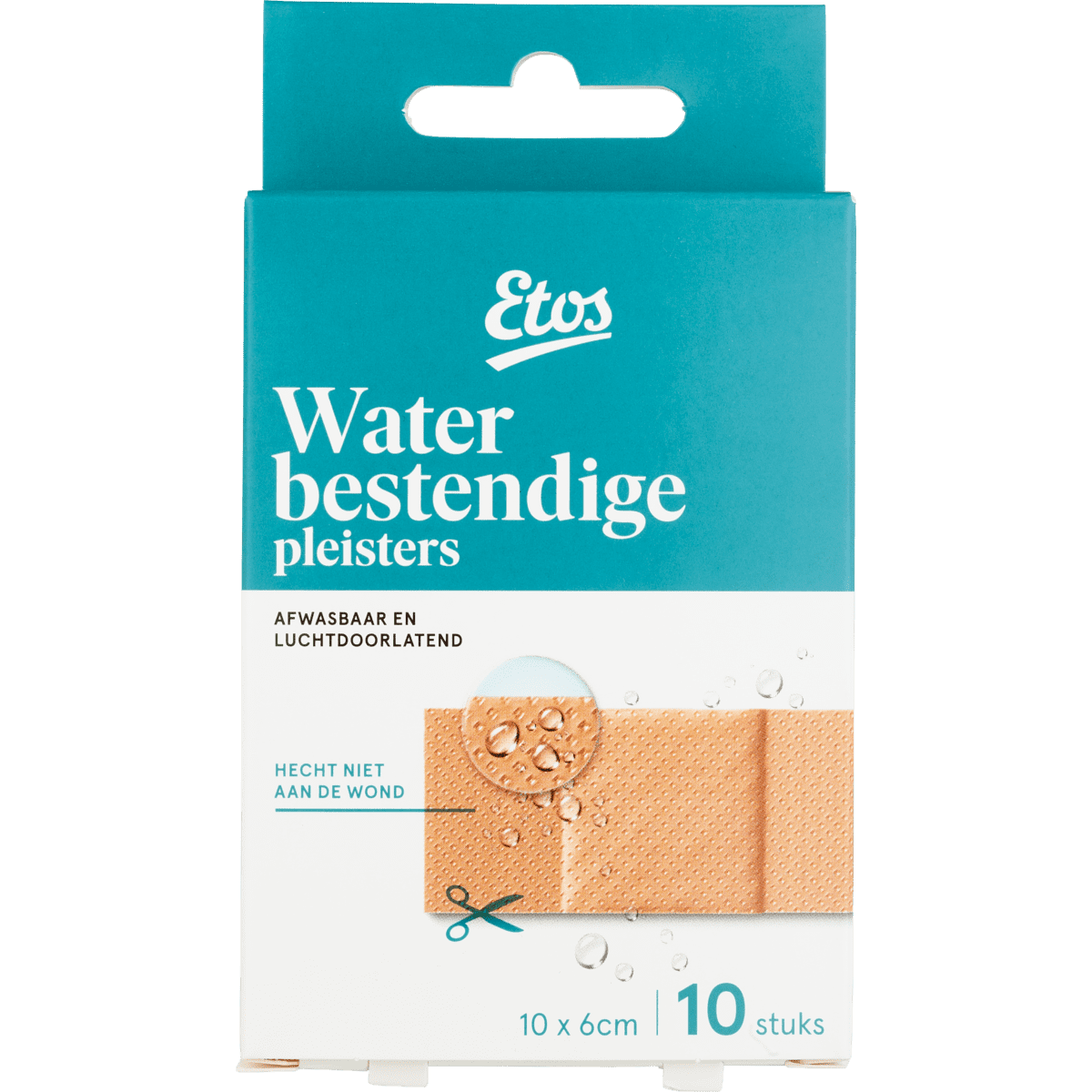 Etos Waterbestendige Pleisterstrips 10 x 6 CM 10 stuks