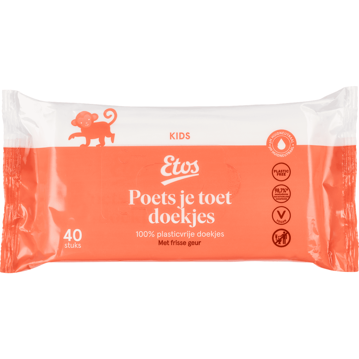 Etos Poets Je Toet Doekjes Plasticvrij 40 stuks