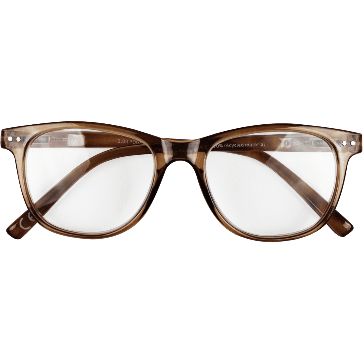 Etos Leesbril Glanzend Grijs/Beige +1.5