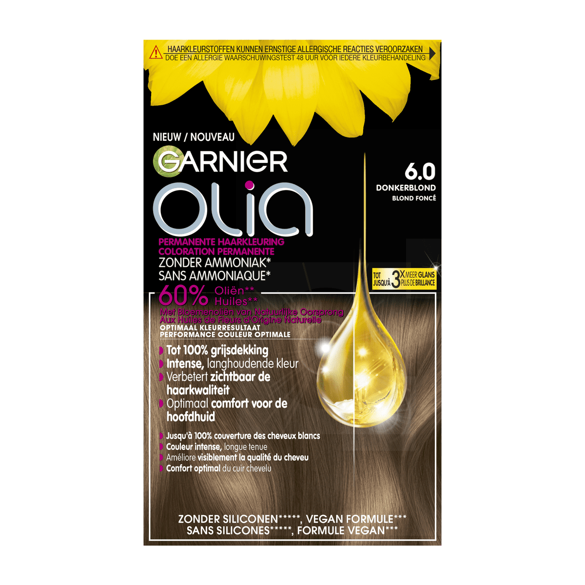 Garnier Olia Permanente Haarverf 6.0 Donkerblond