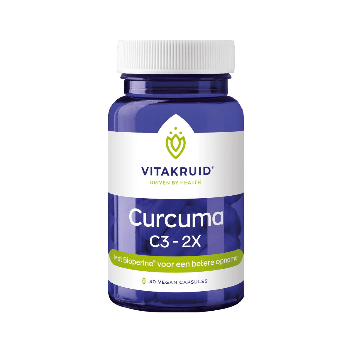 Vitakruid Curcuma C3-2X Vegan Capsules 30 stuks