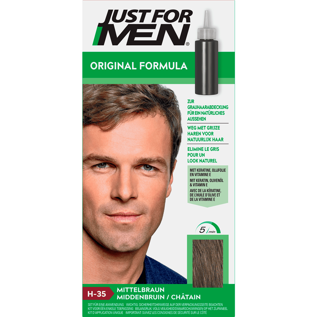 Just For Men Original Formula Middenbruin H35