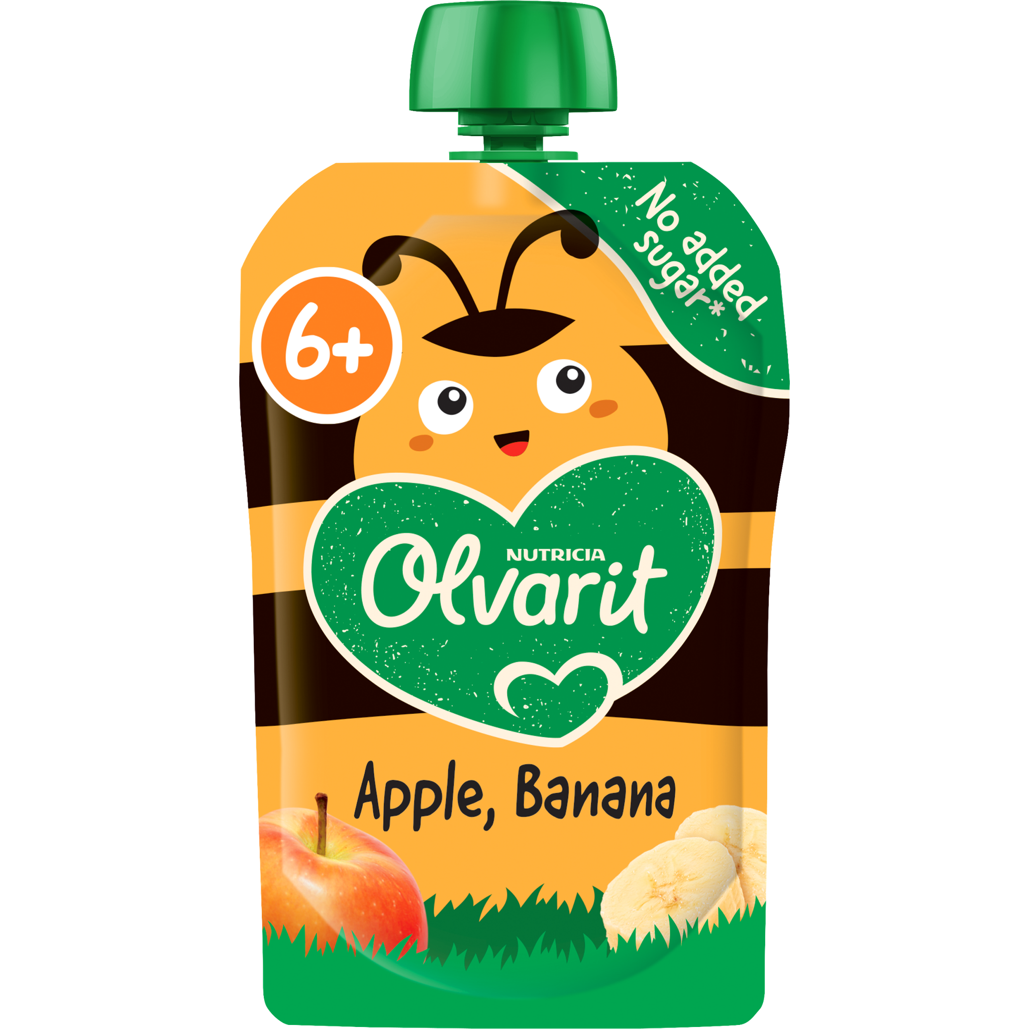 Olvarit Knijpfruit Appel Banaan 6+ Maanden 100 gram