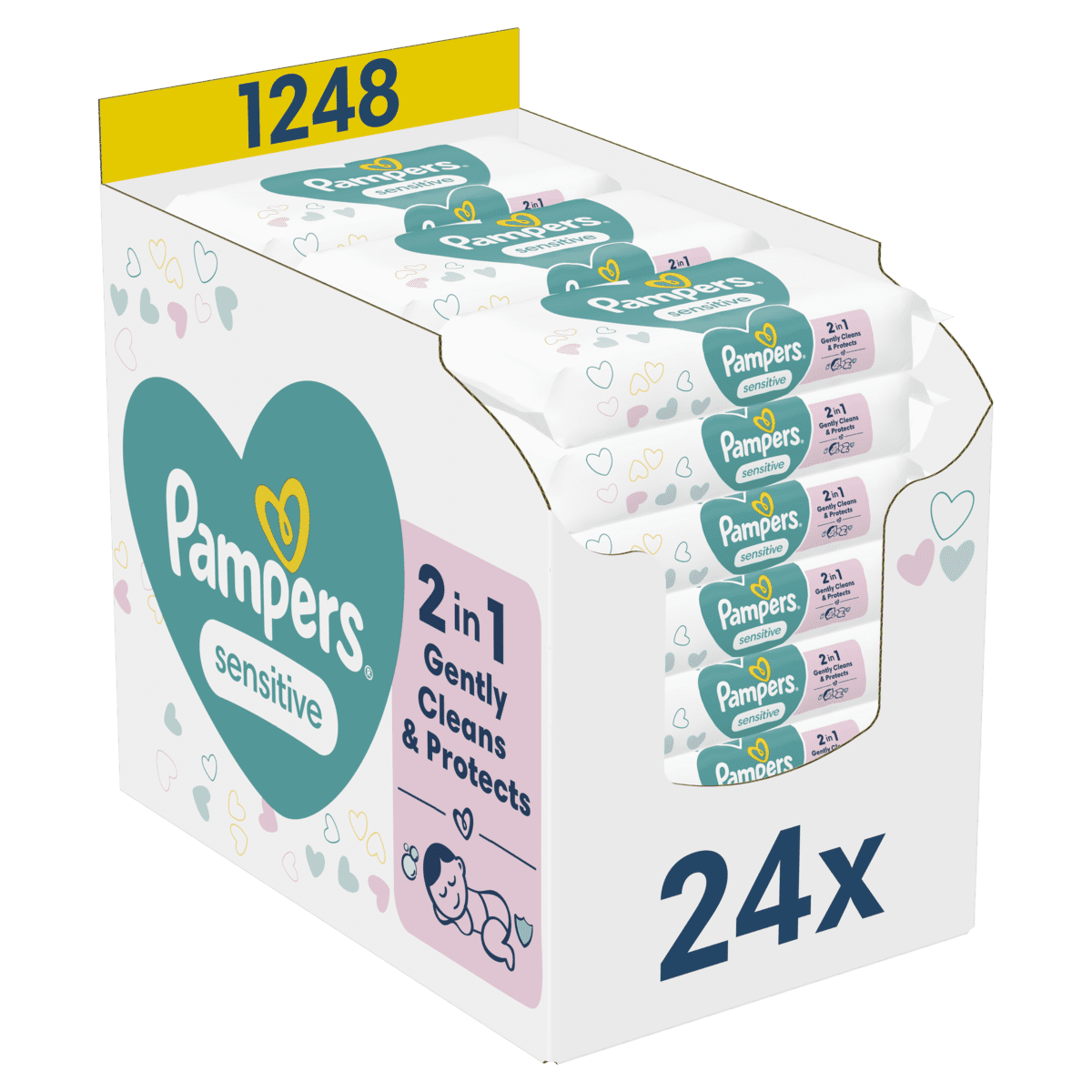 Pampers Sensitive Billendoekjes 24x52 Stuks